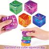 Needoh Vlnka Ledová Kostka Maltóza Dekompresní Hračka Kostka Fidget Hračky Mačkací Hračka Antistresová Senzorická Hračka Stisknutí Pro Děti Dospělé