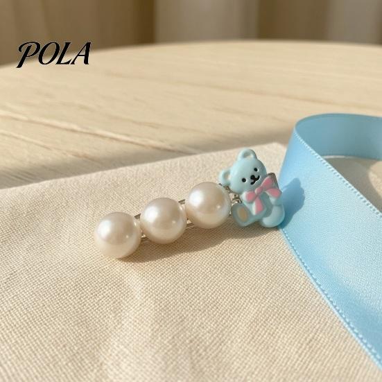 Firm Base Hair Clip Girl Hairpin, Plaid Stars Dot Bows Faux Pearl Bears Clip, Daily Accessory for Broken And Bangs, Kids Cartoon Accessories