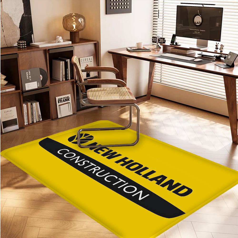 New H-holland Logo Room Mats Anti-slip Absorb Water Long Strip Cushion Bedroon Mat Household Carpets
