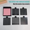 Multi Purpose Sticky Note Stencil with Template Notepad Dispenser Sticky Note Holder Set  Office