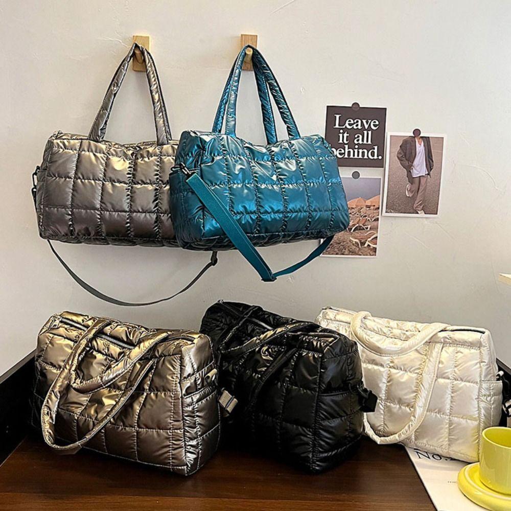 Tasche im koreanischen Stil aus Baumwolle mit hellem Raum, Tragetasche, Schultertasche, Handtasche aus Nylon, Herbst Winter