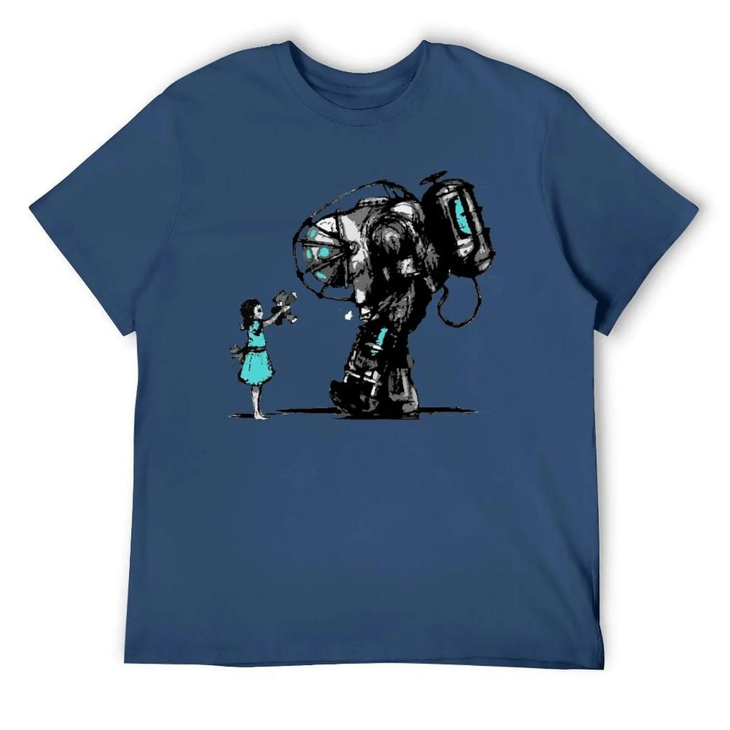 Rundhals BioShock Z T-Shirt Bewegung T-Shirt Niedlich Lustig Geek Fitness US-Größe