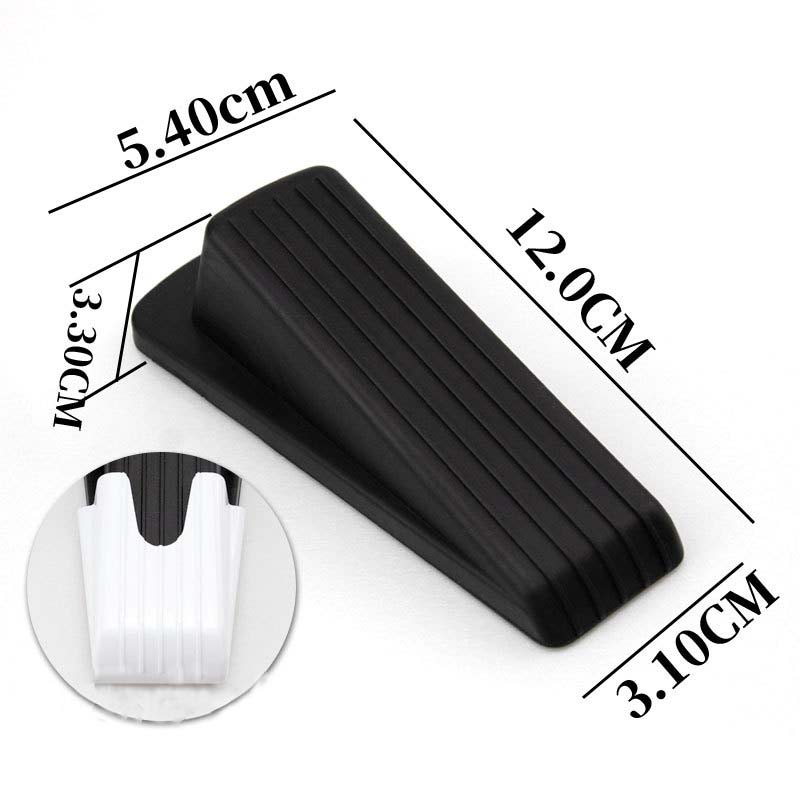 Silicone Door Stopper Self Adhesive Strong Suction Wall Protectors Hidden Mute Anti Collision Floor Holder 12*5.4*3.3cm