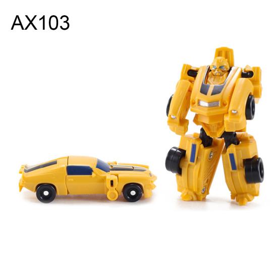 Mini Transformable Fighter Plane Car Model Deforming Robot Kids Toy Collectible