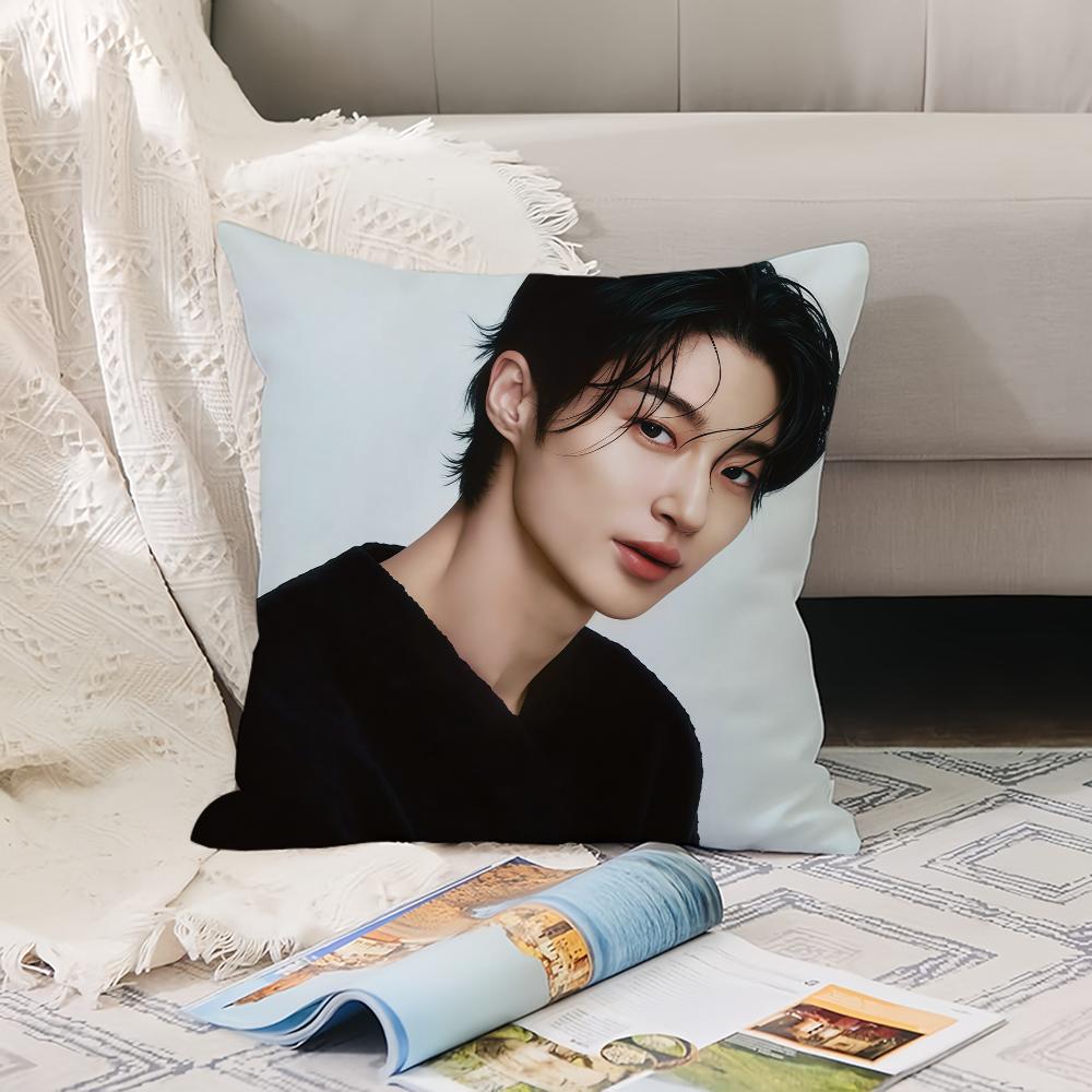 Koreanisches Modell B-Byeon W-Wooseok Kissenbezug Büro Kissen Geeignet für Sofa Auto Schlafzimmer Dekorative Kissenhülle