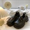 Women Shoes JK Japanese Kawaii Black White Cute Lolita Shoes Retro Vintage