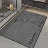 Cartoon Floor Mat Diatom Mud Bathroom Bathroom Water-absorbent Quick-drying Anti-slip Household Toilet Foot Mat Entry Door Mat