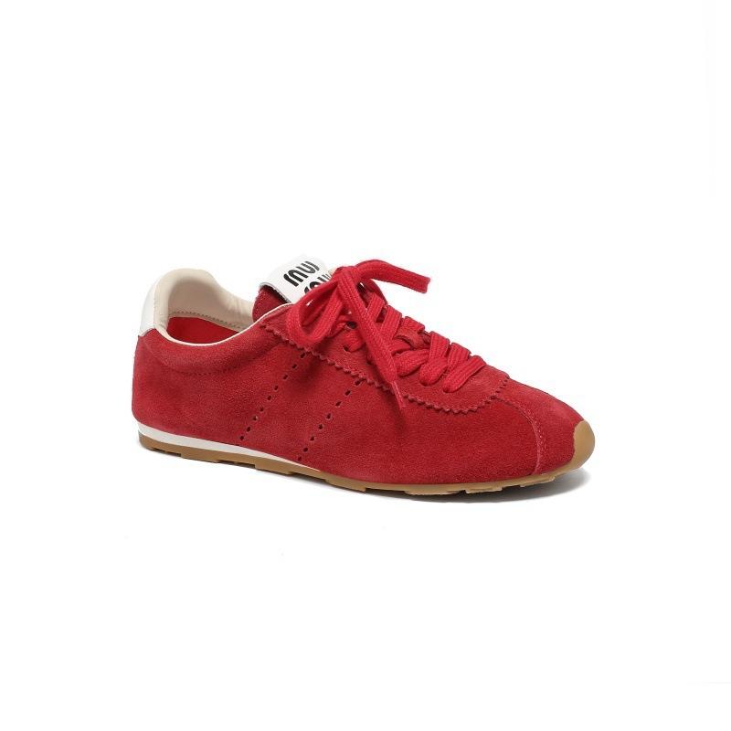 Leather retro women's spring and summer new versatile soft-soled casual sports board shoes flat-soled white shoes women