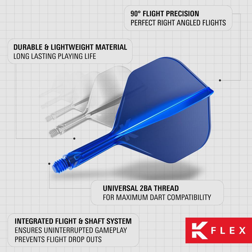 TARGET K-FLEX STANDARD/NO2 darts 26mm blue
