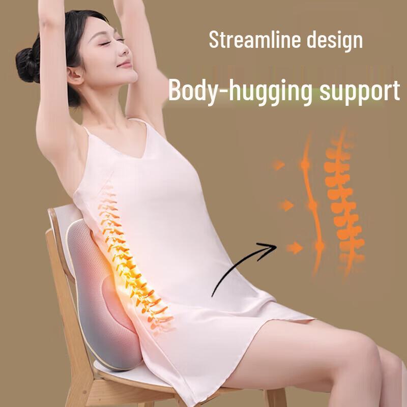 CHIGO Multi-functional Neck and Back Massage Pillow CN plug (adapter included)