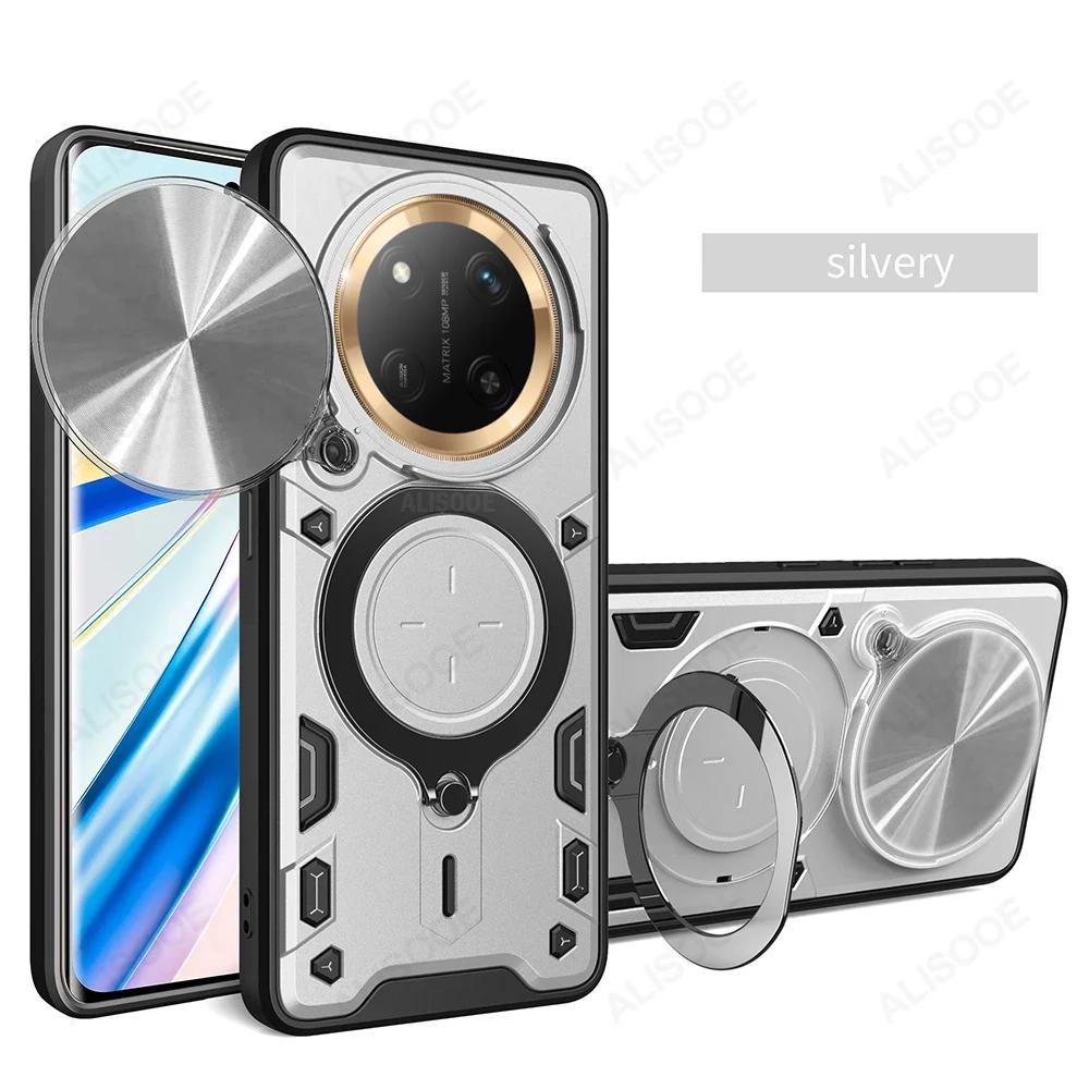Armor Funda for Honor X9C 5G Case Slide Camera Ring Stand Protection Cover for Honor X60 Pro Shockproof Capa