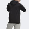 Adidas Pánská mikina s kapucí na zip s 3 pruhy Černé bundy GK9032