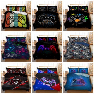 Gamer Gaming Gamepad Quilt Duvet Doona Cover Set Single Double Queen King Size
