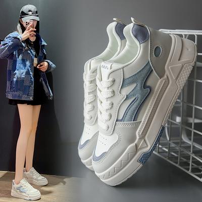 Spring New Korean Version of The Small White Shoes Female Student Casual Street Shooting Shoes Female Thick Bottom Heightened Female Shoes