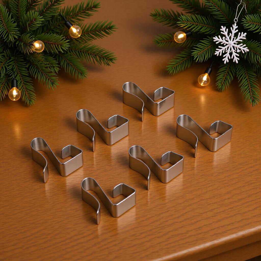 50 Stück Dachrinnenhaken zum Aufhängen von Weihnachtslicht, wetterfeste Metall-Dachrinnenhaken für Feiertagsdekoration