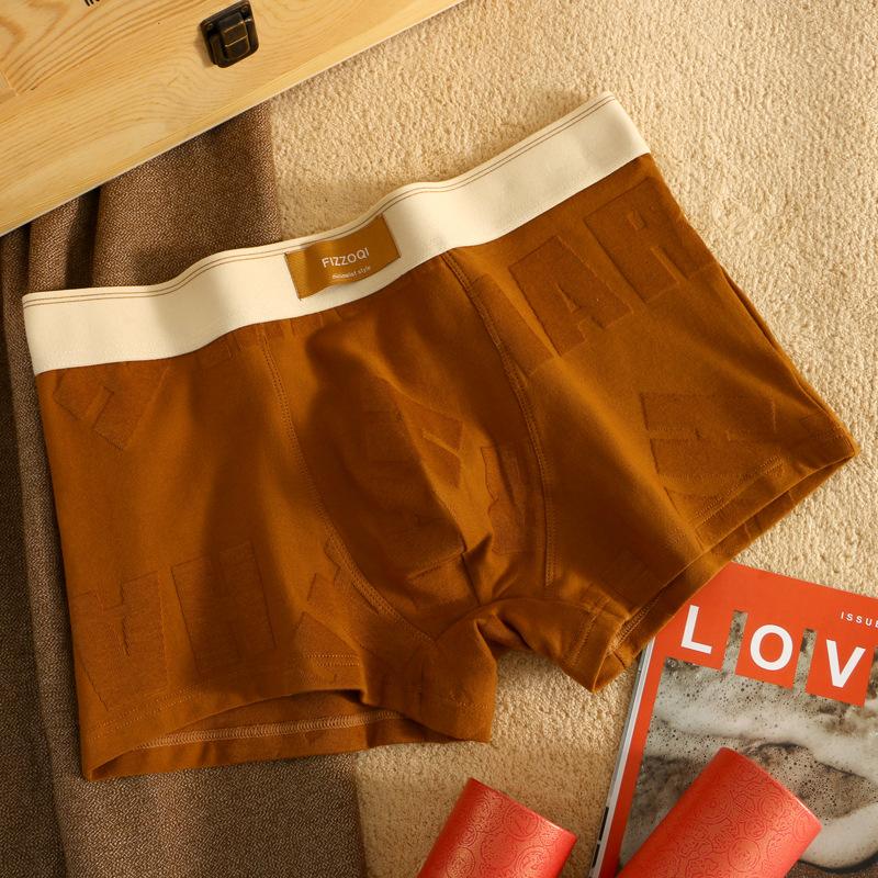 

Мужское нижнее белье Мужское нижнее белье из чистого хлопка Четырехугольное жаккардовое нижнее белье с плоскими углами Дышащие шорты 3XL