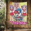 Lucky Star Comedy Anime Cartoon Tapestry Art Science Fiction Room Home Decor Wall Hanging Home Decor