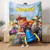 Customiz Name Personality Crash Bandicoot 4 It's About Time Blanket Soft &Warm Sofa Office Bed Travel Lunch Break Blanket, Gift Suitable All Seasons