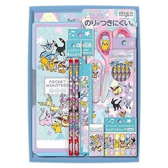 Showa Note Pocket Monster Gift Set Stationery Tool Box Type Pastel Flake