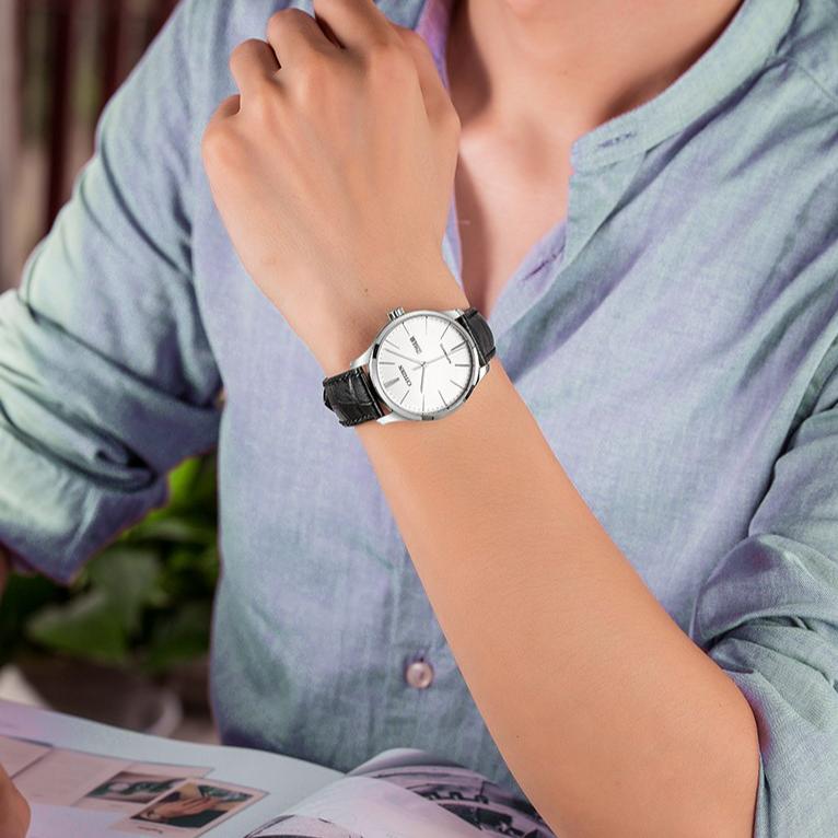 Citizen Classic Mechanical Automatic Mechanical Movement Watch Men's Watches White Dial NH8350-08BB