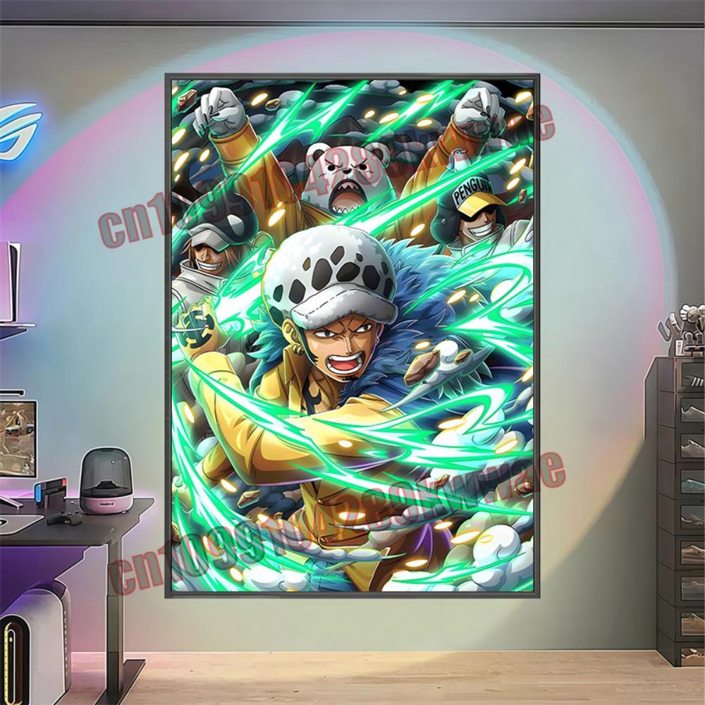 Monkey D Luffy Epic Anime Poster  Dynamic One Piece Premium Canvas Wall Decor Ideal for Bedroom  Anime Collection Fans
