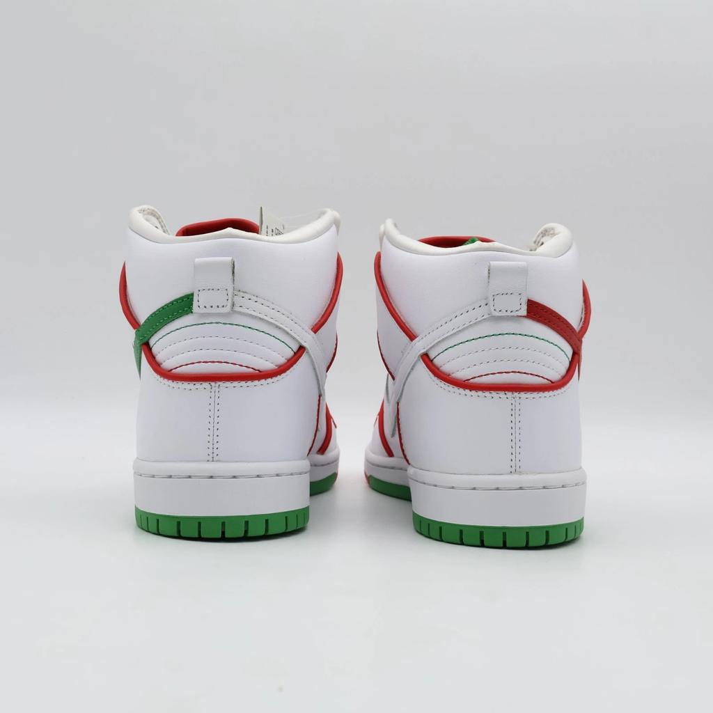 CT6680-100 Paul Rodriguez Nike SB Dunk High Mexican Boxing White Red (Men's)