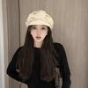 Cloud Octagonal Hat Female Face Small Jellyfish Bucket Hat Big Head Circumference Beret Niche Sunshade Basin Hat