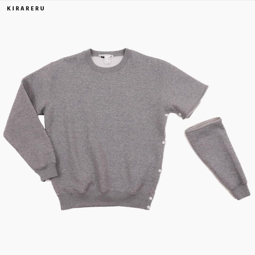 KIRARERU Warm Sweatshirt for Fractures Specialized Clothing for Broken Broken and Broken Collarbones Left-Sided (Unisex) - Arms, Shoulders, (Gray, XL)