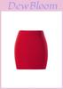 Solid Color Spring Summer Short Skirt With Hightemperature Setting For Office Wear