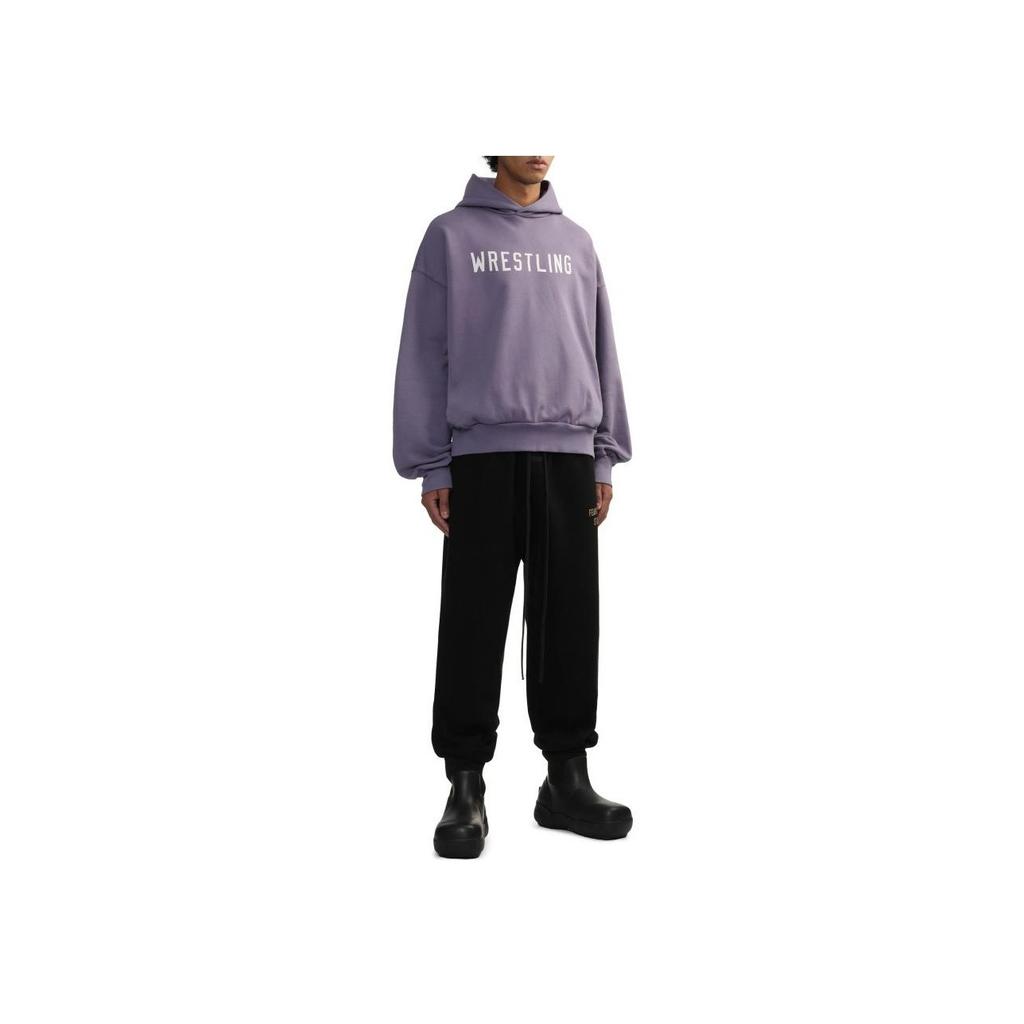 Fear of God Essentials Heavy Fleece Vintage Shrunken Hoodie Lavender Men Tops Purple 192BT246217F