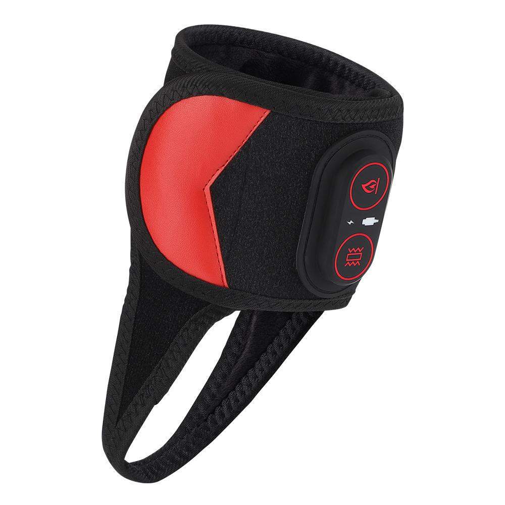 

Cordless Red Light Ankle Wrap with Heat & Vibration Foot Massager Sports Joint Care Strap 36PCS LEDs 660 850nm Ankle Gurad Belt чорний