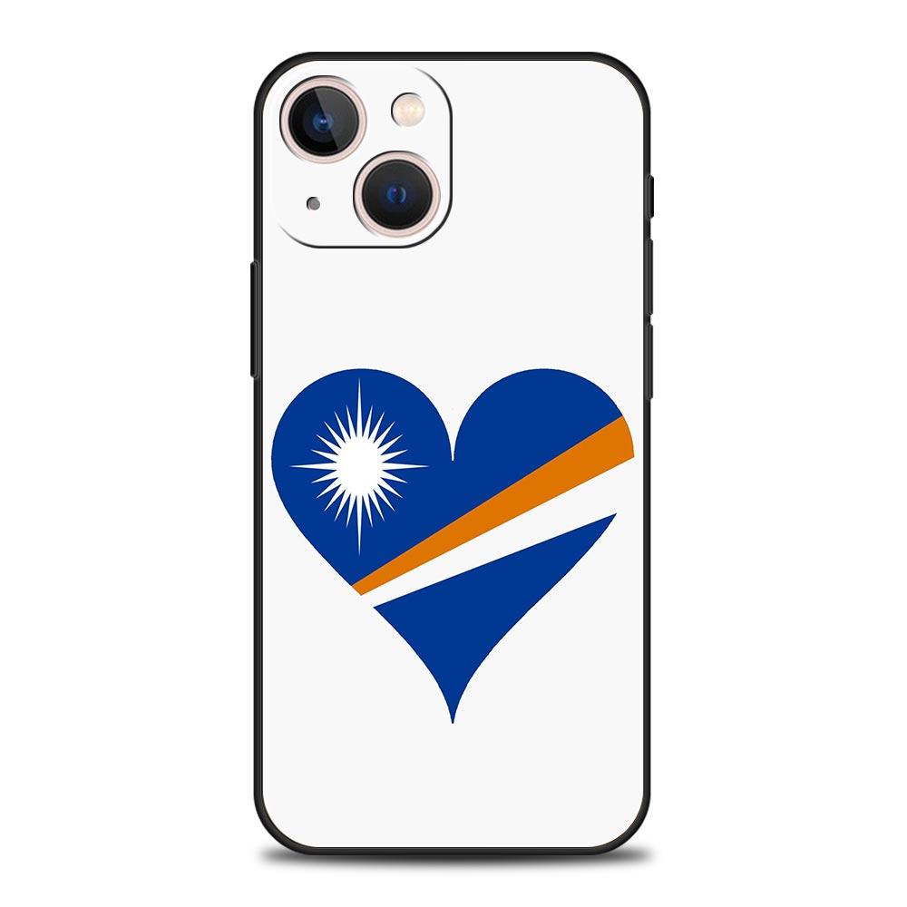Marshall Islands Flag Phone Case For iPhone 17 16E 15 16 14 13 12 11 Pro Max 7 8 Plus Soft TPU Back Cover