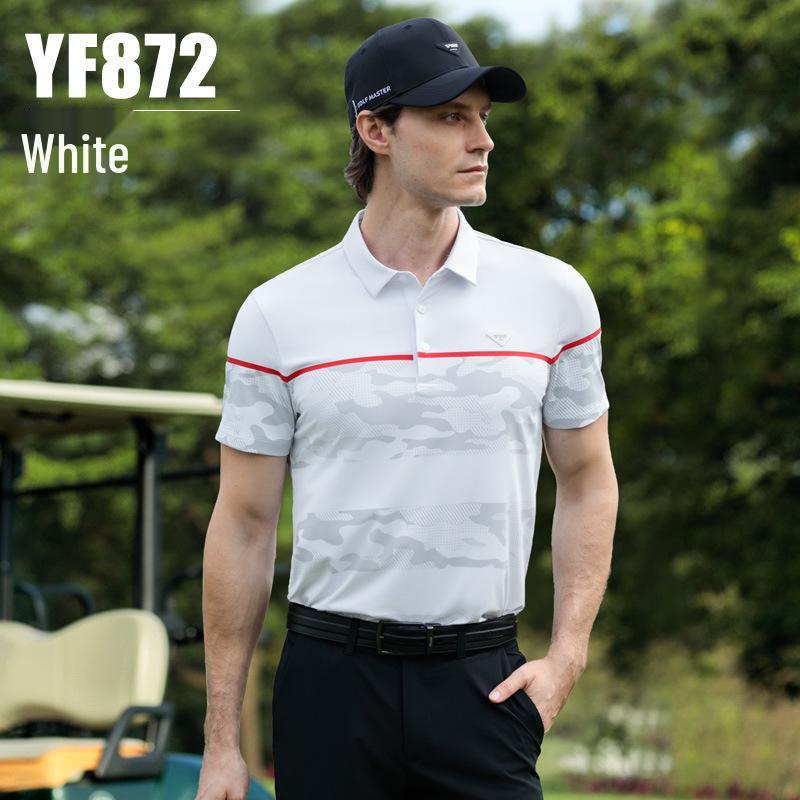 

Men s Camouflage Quick-Dry Golf Polo Shirt - Short Sleeve, Elastic, Spring/Summer Tee XL
