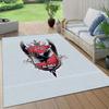 Al Ahly Sporting Club2 Flannel Pattern Square Carpet,Area Rug,Carpet Rug for Living Room Bedroom Sofa Playroom Decor,Non-slip Floor Mat