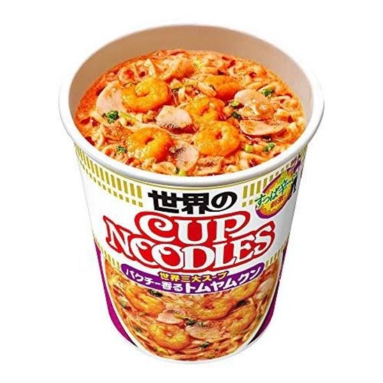 Cup Noodle Tom Yum Kung Aroma a Cilantro One Worlds Tres Grandes Sopas Nissin Foods Fideos 75g12 piezas