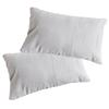 Hiorie Terry Fabric X Set of Pocket Solid All Light Gray (Hiorie) Japanese-Made Pillowcases, Approx. 65-68cm 42cm, 2, Shirring, Style, Color,