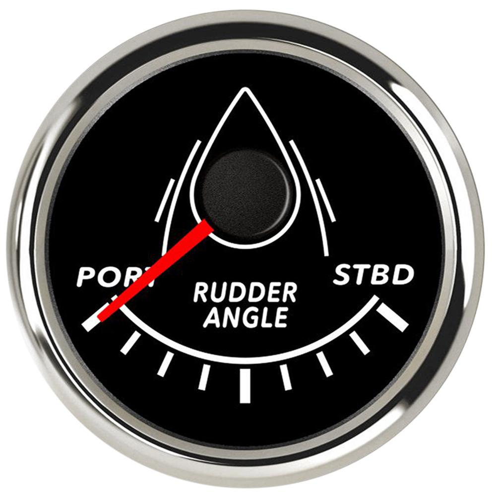 52mm Rudder Angle Indicator with Rudder Angle Sensor Red Backlight 0-190 Ohm for Marine Yacht 12V/24V