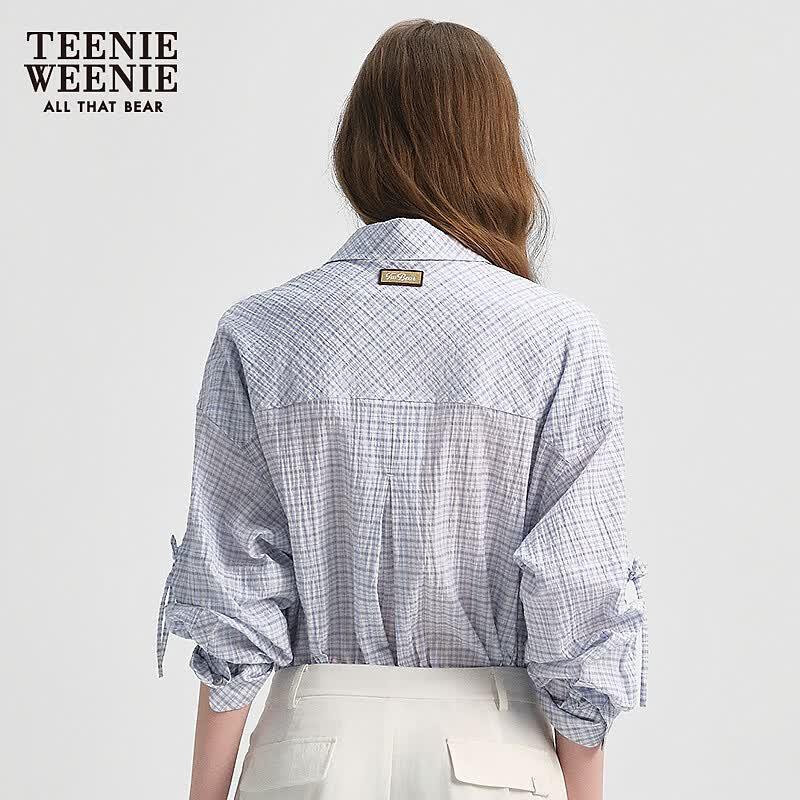 Teenie Weenie Women's Plaid Button-Up Shirt