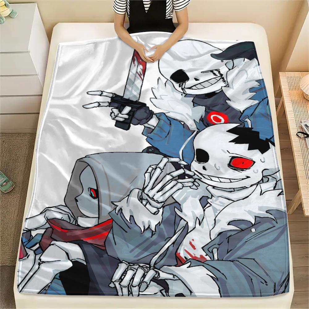 1PC Underlate Print Flannel Blanket, High quality Comfortable for All Seasons, Home Decor, Warmth and Comfort, Perfect for Christmas Gifts232