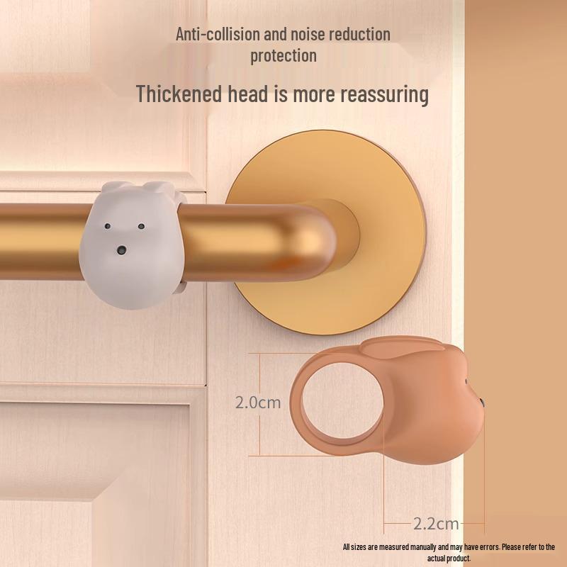 Protecție Silicon Mâner Ușă - Oprirea Anti-Coliziune pentru Perete și Fereastră pentru Hol de Intrare și Dormitor