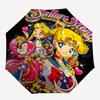 1pc Sailor Moon Fully Automatic Folding Portable Umbrella, 8 Iron Frames, Three-Fold Design, Suitable for All Seasons, Suitable for Outdoor Use.I