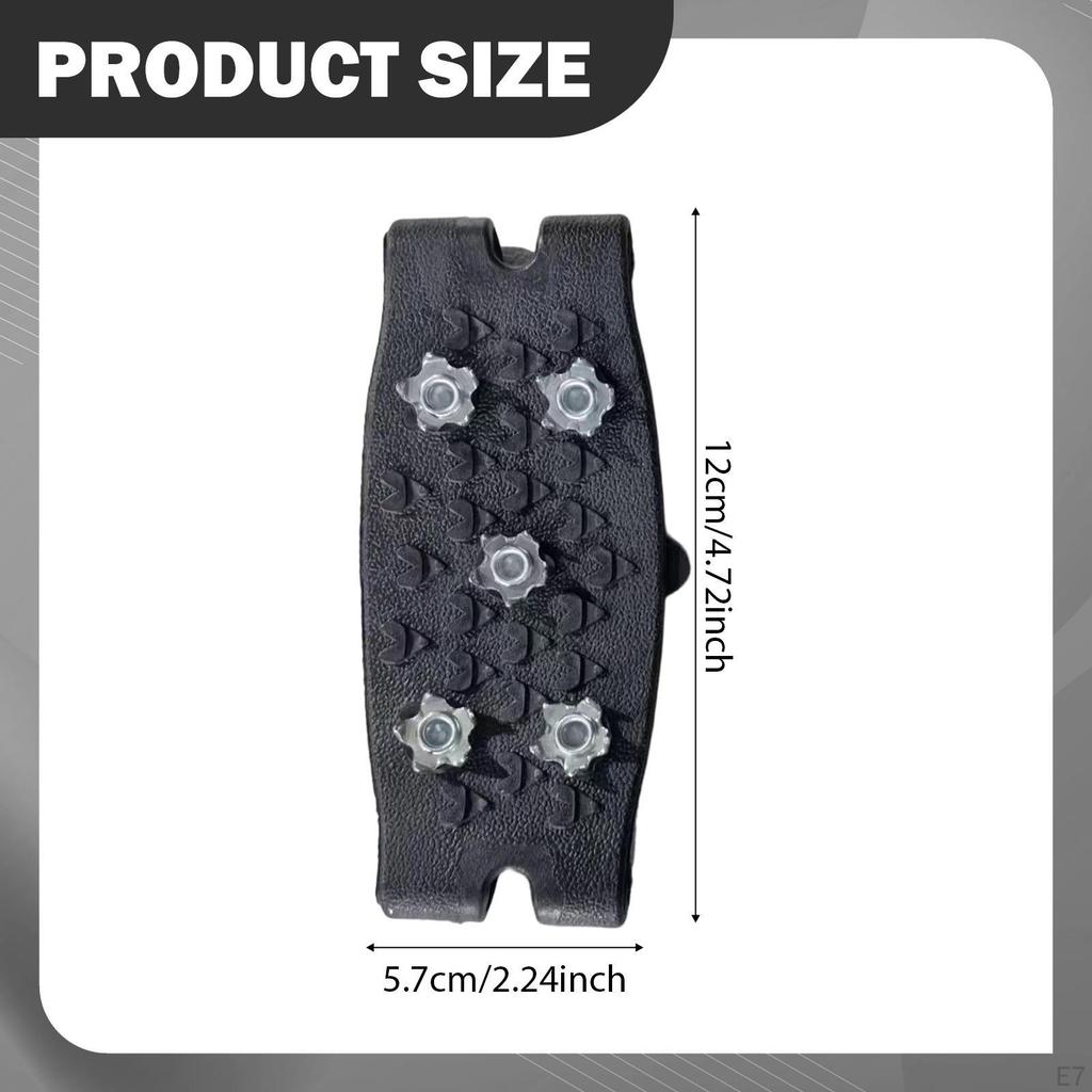 2 Stück 5 Schnee , Klettern Anti-Rutsch Spikes Grips Steigeisen, Kralle Outdoor Rutschfeste Überschuhe