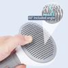 Cat Brush Stainless Steel Pet Hair Removal Comb Non-slip Grooming Brush for Cats and Dogs Durable Cat Accessories