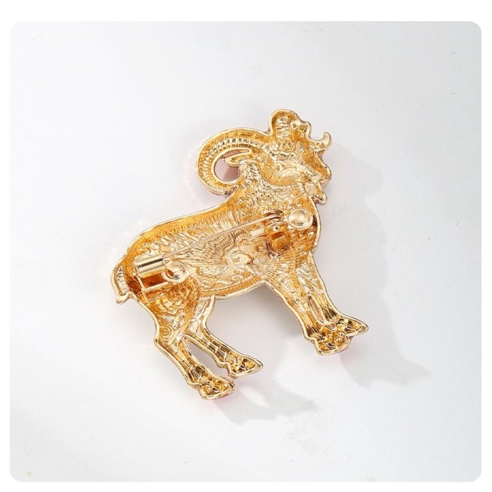 Elegant Sheep Brooch Enamel Painted Fashion Brooch Pin Durable Lapel Pin Easter Outfit Decoration