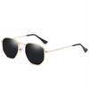 1PC  New Metal Polygonal Sunglasses Women's European and American Trendy Small Frame