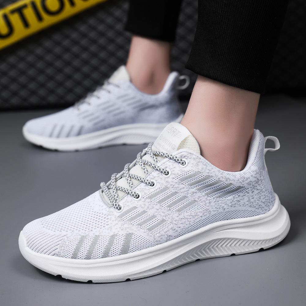 Spring New Men's Shoes Thick Sole Lightweight Breathable Trendy Shoes Manufacturer High-quality Mesh Fashionable Sports Shoes for Men