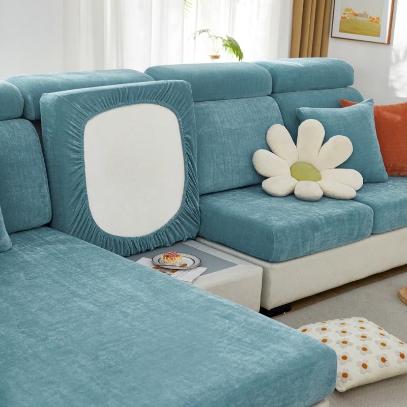 Elastic Sofa Chaise Cover Set Lounge for Living Room Cushion Seat Covers Adjustable Couch Armchairs 2 3 Seater Places Slipcovers