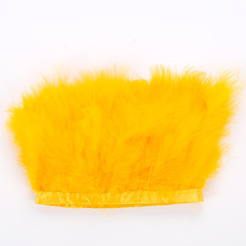 DIY Turkey Feather Fringe for Headdress and Corsage Decorations