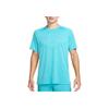 Logo Crew Neck Short Sleeve T-Shirt Men Tops Blue HV5203-345