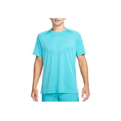 Logo Crew Neck Short Sleeve T-Shirt Men Tops Blue HV5203-345